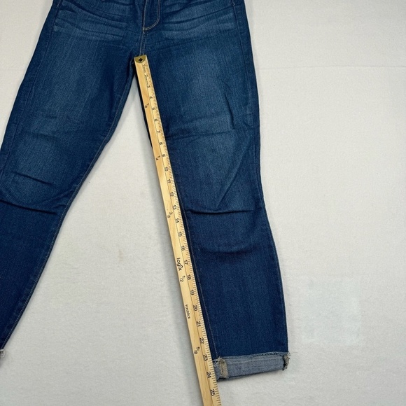 Paige Verdugo Crop Womens Size 28 Mid Rise Dark Wash - Picture 7 of 11